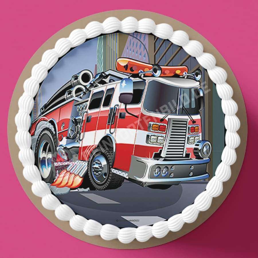 Motiv: Rasendes Feuerwehrauto - Hochwertige und individuelle Tortenaufleger für jeden Anlass
Tortenaufleger Rasendes Feuerwehrauto in 20cm Kreis
Unsere Tortenaufleger sind ein ideales Geschenk für - Tortenbild - DeintortenbildRasendes Feuerwehrauto