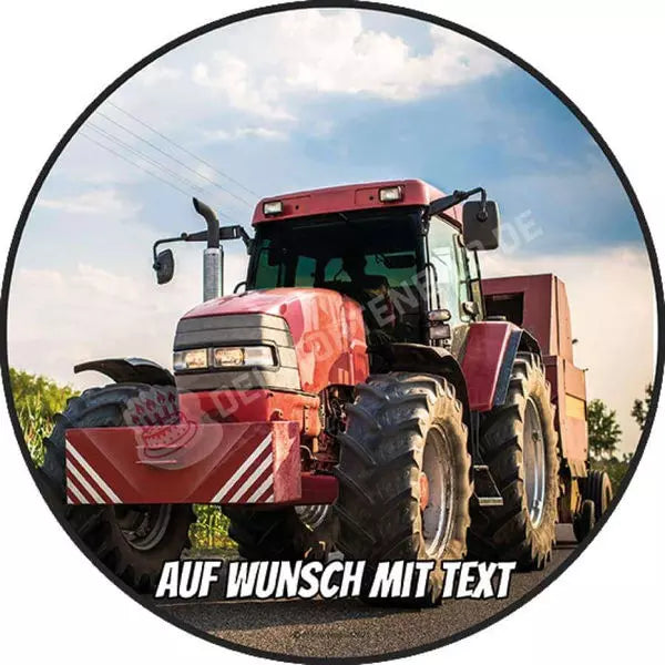 Motiv: Roter Traktor vor Feld - Hochwertige und individuelle Tortenaufleger für jeden Anlass
Tortenaufleger Roter Traktor vor Feld 20cm Kreis
Unsere Tortenaufleger sind ein ideales Geschenk für be - Tortenbild - DeintortenbildRoter Traktor vor Feld