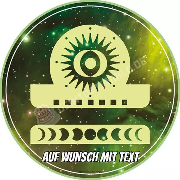 Motiv: Sternzeichen Symbol Waage - Hochwertige und individuelle Tortenaufleger für jeden Anlass
Tortenaufleger Sternzeichen Symbol Waage 20cm Kreis
Unsere Tortenaufleger sind ein ideales Geschenk für - Tortenbild - DeintortenbildSternzeichen Symbol Waage