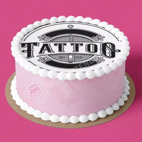 Motiv: Tattoo Schriftzug Logo - Hochwertige und individuelle Tortenaufleger für jeden Anlass
Tortenaufleger Tattoo Schriftzug Logo in 20cm Kreis
Unsere Tortenaufleger sind ein ideales Geschenk für - Tortenbild - DeintortenbildTattoo Schriftzug Logo
