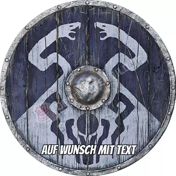 Motiv: Wikinger Schild - 6 Motive - Hochwertige und individuelle Tortenaufleger für jeden Anlass
Tortenaufleger Wikinger Schild - 6 Motive in 20cm Kreis
Ein Aufleger mit einem Wikinger Schild. Eines v - Tortenbild - DeintortenbildWikinger Schild - 6 Motive