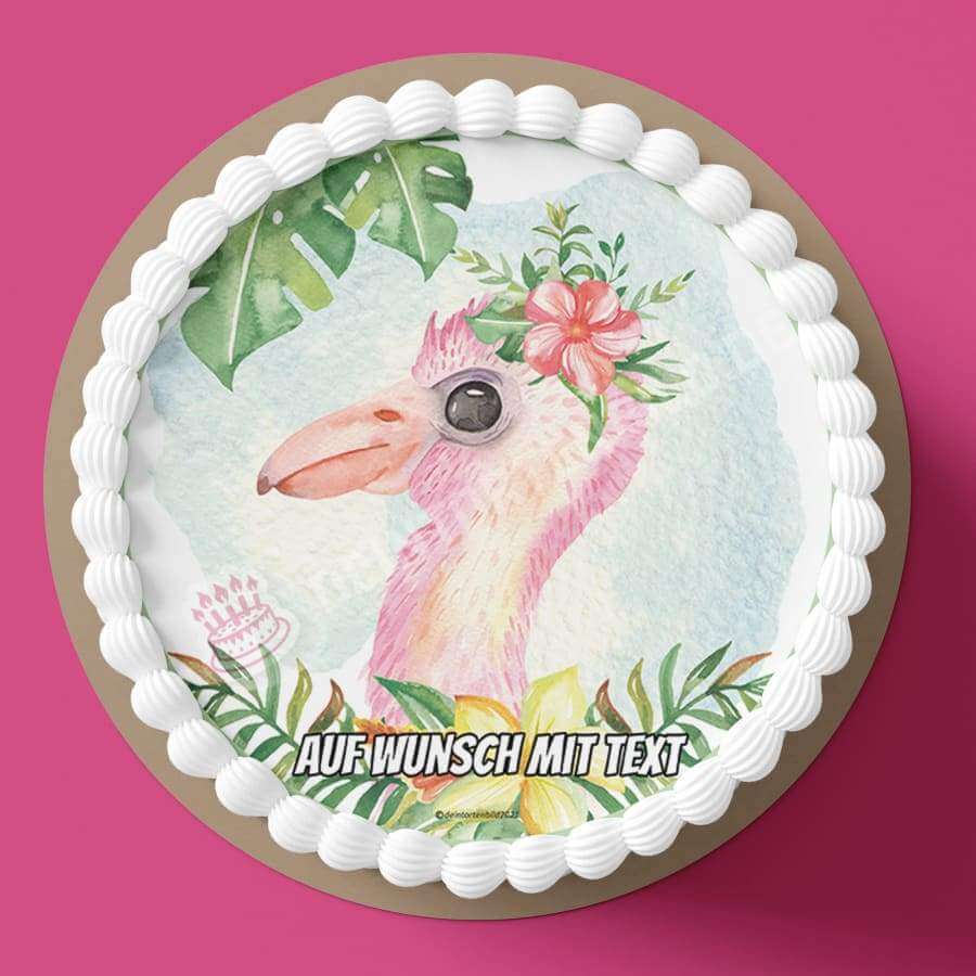 Motiv: Baby Flamingo - Hochwertige und individuelle Tortenaufleger für jeden Anlass
Tortenaufleger Baby Flamingo in 20cm Kreis
Dieser Tortenaufleger mit einem rosanen Baby Flamingo ist ein - Tortenbild - DeintortenbildBaby Flamingo