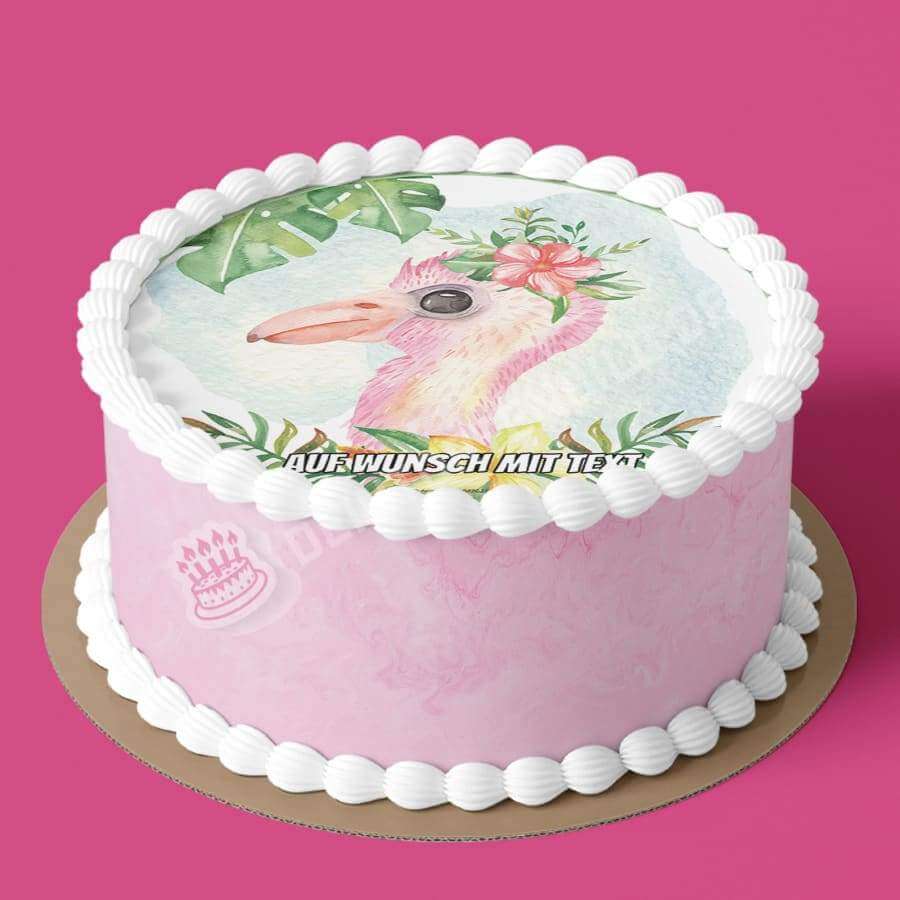 Motiv: Baby Flamingo - Hochwertige und individuelle Tortenaufleger für jeden Anlass
Tortenaufleger Baby Flamingo in 20cm Kreis
Dieser Tortenaufleger mit einem rosanen Baby Flamingo ist ein - Tortenbild - DeintortenbildBaby Flamingo