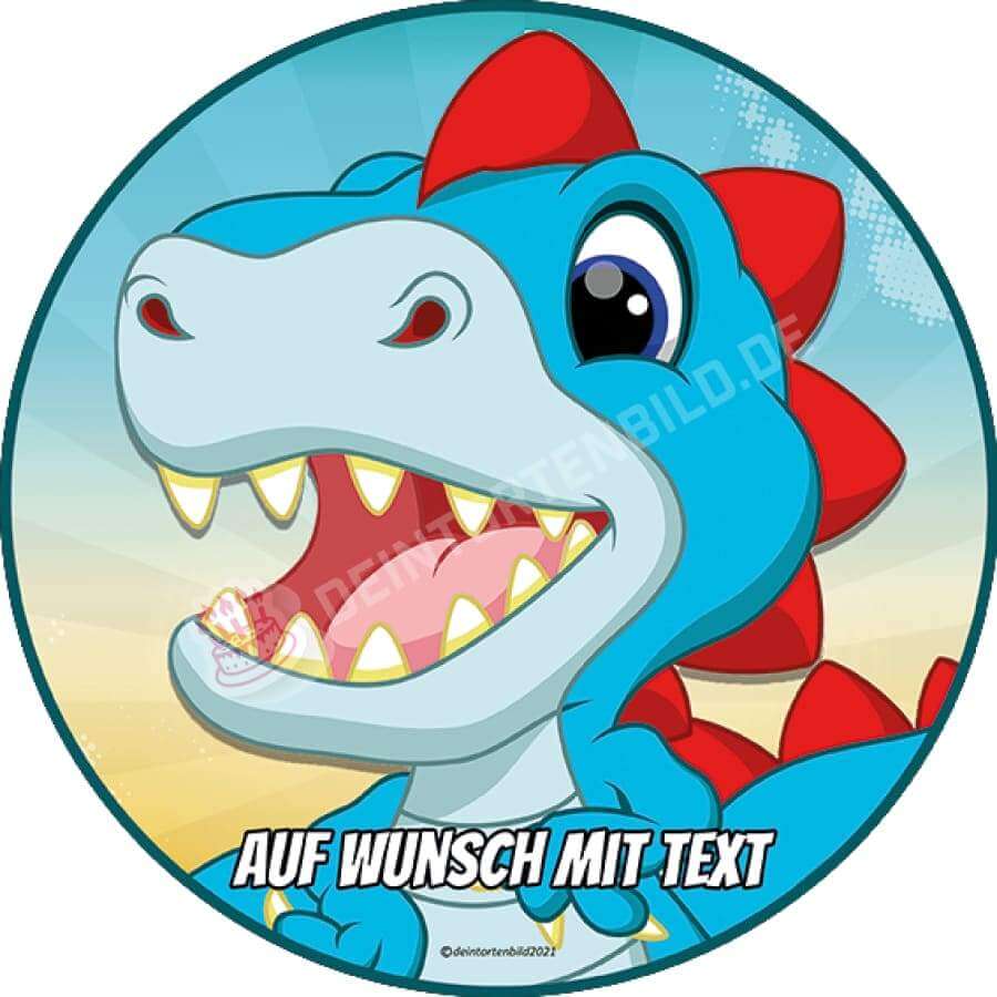 Motiv: Blauer Baby Dino - Hochwertige und individuelle Tortenaufleger für jeden Anlass
Tortenaufleger Blauer Baby Dino in 20cm Kreis
Unsere Tortenaufleger sind ein ideales Geschenk für beson - Tortenbild - DeintortenbildBlauer Baby Dino