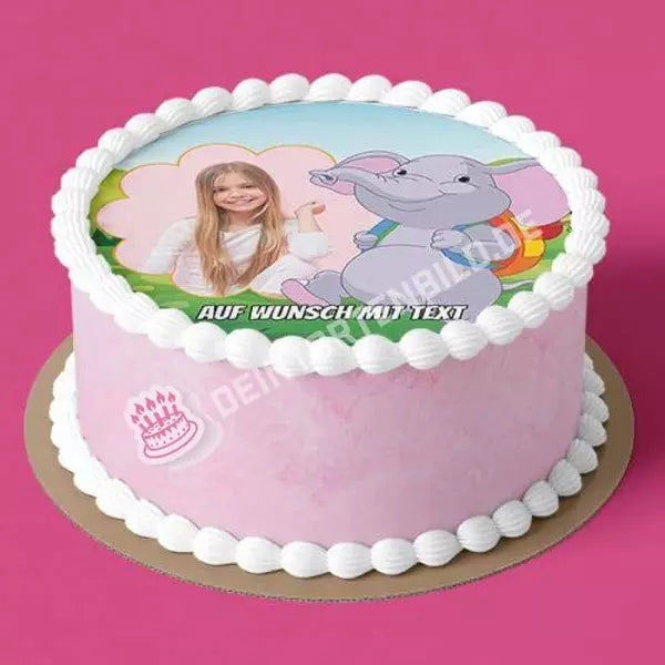 Fotomotiv: Einschulung - Elefant - Hochwertige und individuelle Tortenaufleger für jeden Anlass
Tortenaufleger Fotomotiv Einschulung - Elefant 20cm Kreis
Unser Tortenaufleger mit dem Motiv "Einschulu - Tortenbild - DeintortenbildEinschulung - Elefant