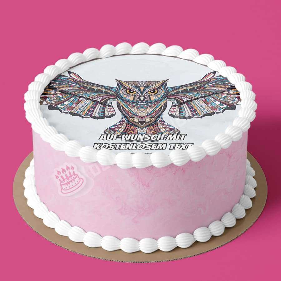 Motiv: Abstrakt - Eule - Hochwertige und individuelle Tortenaufleger für jeden Anlass
Tortenaufleger Abstrakt - Eule 20cm Kreis
Ein Aufleger mit einer abstrakten Eule
Unsere Tortenaufleger - Tortenbild - DeintortenbildAbstrakt - Eule