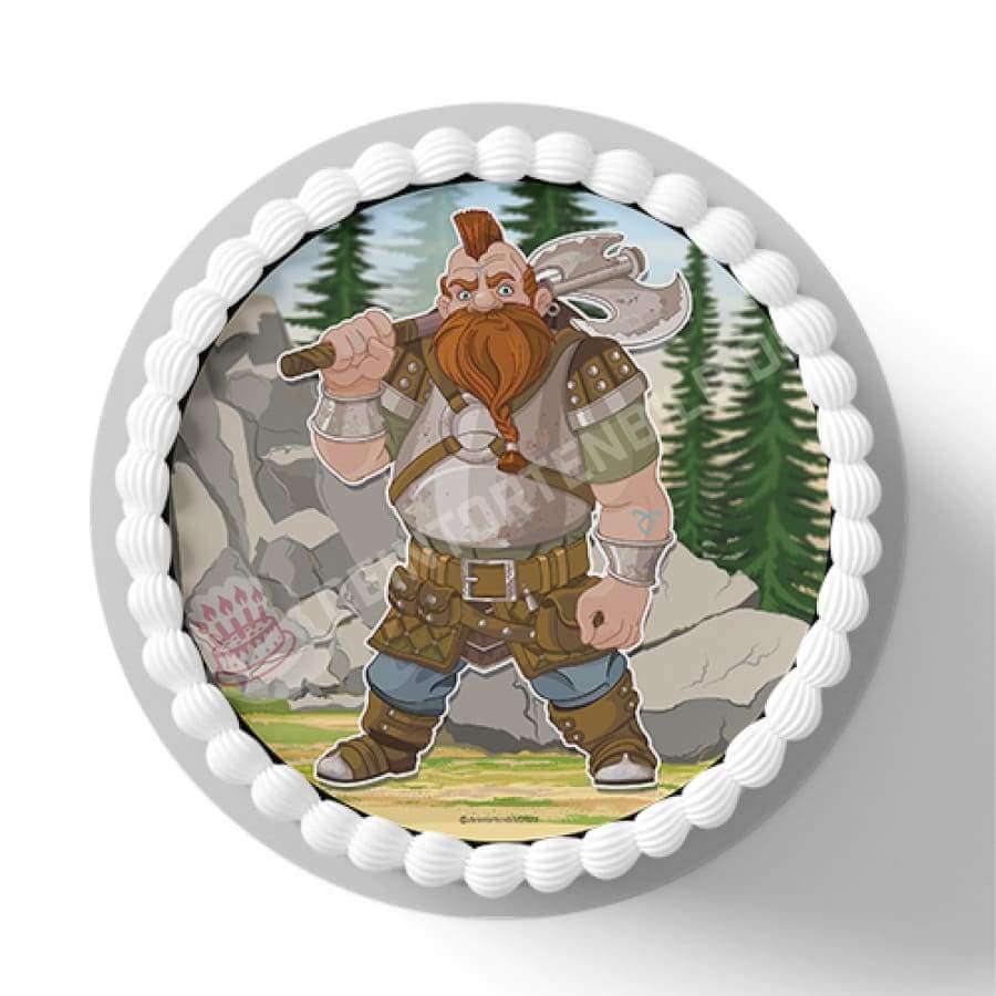 Motiv: Fantasy Wikinger - Hochwertige und individuelle Tortenaufleger für jeden Anlass
Tortenaufleger Fantasy Wikinger in 20cm Kreis
Dieser Tortenaufleger mit einem Fantasy Wikinger ist ein - Tortenbild - DeintortenbildFantasy Wikinger