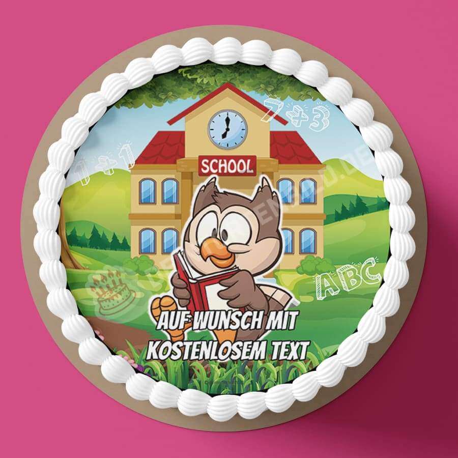 Motiv: Einschulung - lesende Eule - Hochwertige und individuelle Tortenaufleger für jeden Anlass
Tortenaufleger Einschulung - Lesende Eule in 20cm Kreis
Unsere Tortenaufleger sind ein ideales Geschenk - Tortenbild - DeintortenbildEinschulung - lesende Eule