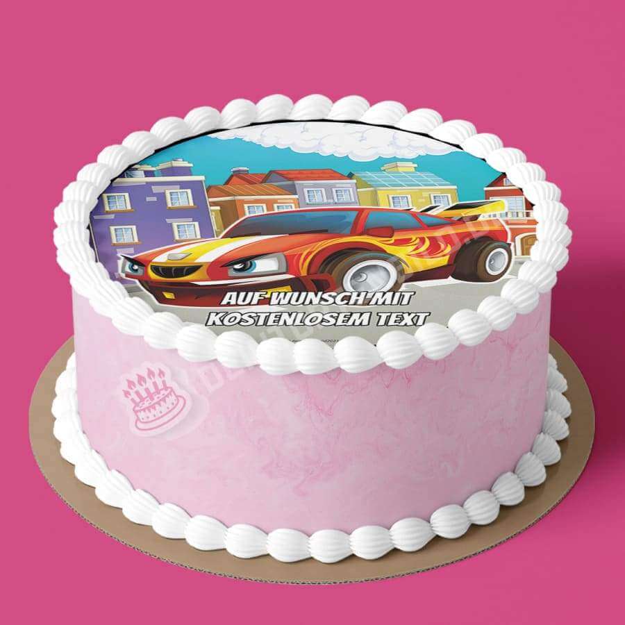Motiv: Cartoon Rennauto - Hochwertige und individuelle Tortenaufleger für jeden Anlass
Tortenaufleger Cartoon Rennauto in 20cm Kreis
Unsere Tortenaufleger sind ein ideales Geschenk für beson - Tortenbild - DeintortenbildCartoon Rennauto