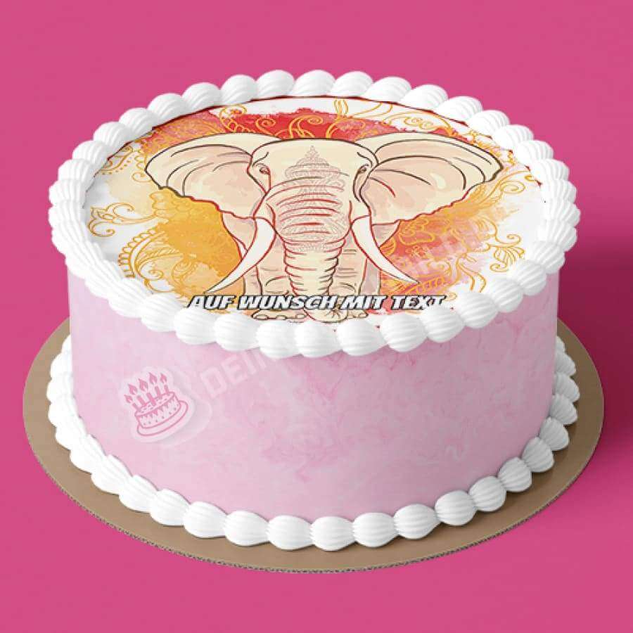 Motiv: Indischer Elefant - Hochwertige und individuelle Tortenaufleger für jeden Anlass
Tortenaufleger Indischer Elefant 20cm Kreis
Unsere Tortenaufleger sind ein ideales Geschenk für besonde - Tortenbild - DeintortenbildIndischer Elefant