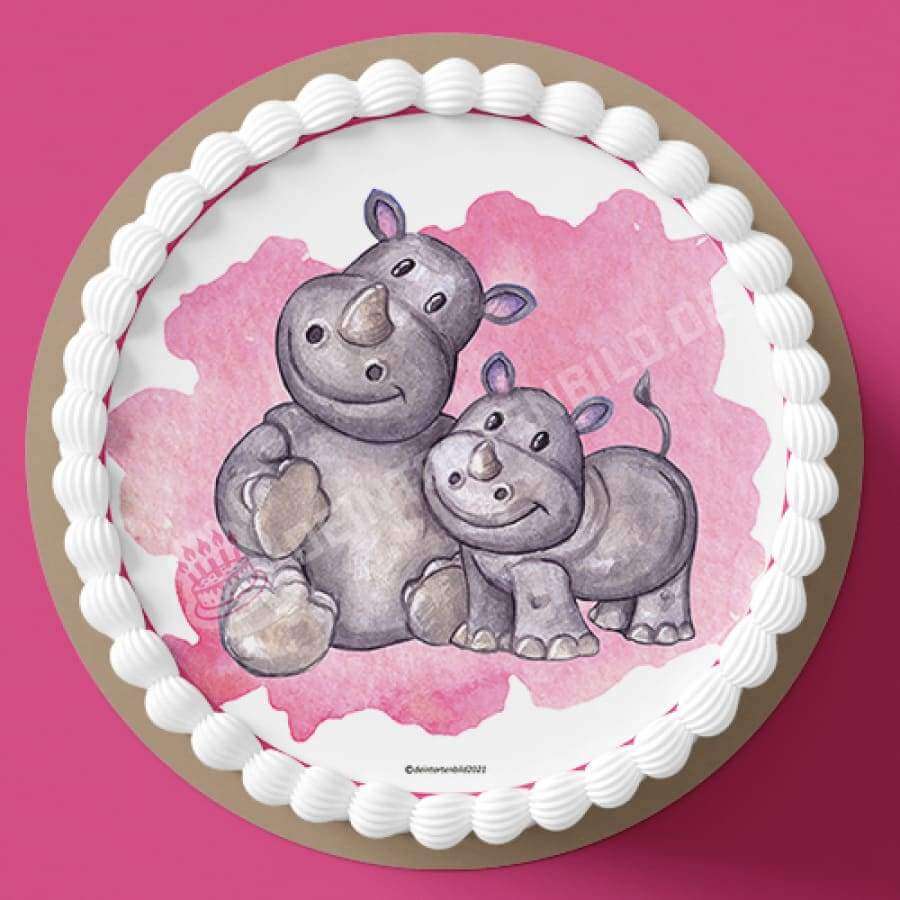 Motiv: Nashorn Baby - Hochwertige und individuelle Tortenaufleger für jeden Anlass
Tortenaufleger Nashorn Baby in 20cm Kreis
Unsere Tortenaufleger sind ein ideales Geschenk für besondere - Tortenbild - DeintortenbildNashorn Baby