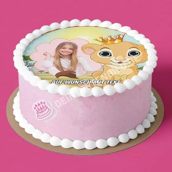 Fotomotiv: Königslöwe - Deintortenbild.de Tortenaufleger aus Esspapier: Oblatenpapier, Zuckerpapier, Fondantpapier