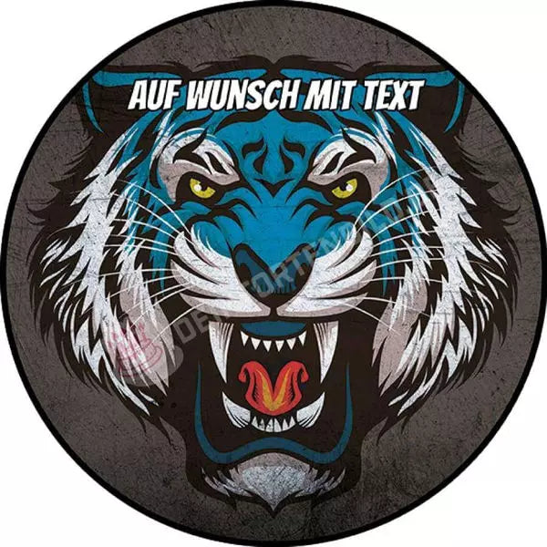Motiv: Tiger brüllend - Deintortenbild.de Tortenaufleger aus Esspapier: Oblatenpapier / Orange / Metallisch, Oblatenpapier / Orange / Rot, Oblatenpapier / Orange / Blau, Oblatenpapier / Orange / Grün, Oblatenpapier / Blau / Metallisch, Oblatenpapier / Blau / Rot, Oblatenpapier / Blau / Blau, Oblatenpapier / Blau / Grün, Zuckerpapier / Orange / Metallisch, Zuckerpapier / Orange / Rot