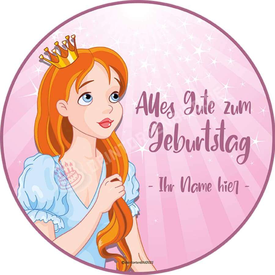 Motiv: Prinzessin mit Schriftzug zum Auswählen - Deintortenbild.de Tortenaufleger aus Esspapier: Oblatenpapier / Für unsere Prinzessin, Oblatenpapier / Alles Gute zum Geburtstag, Oblatenpapier / Herzlichen Glückwunsch, Zuckerpapier / Für unsere Prinzessin, Zuckerpapier / Alles Gute zum Geburtstag, Zuckerpapier / Herzlichen Glückwunsch, Fondantpapier / Für unsere Prinzessin, Fondantpapier / Alles Gute zum Geburtstag, Fondantpapier / Herzlichen Glückwunsch