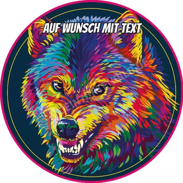 Motiv: Wolf Aggressiv Bunt - Hochwertige und individuelle Tortenaufleger für jeden Anlass
Tortenaufleger Wolf Aggressiv Bunt in 20cm Kreis
Unsere Tortenaufleger sind ein ideales Geschenk für bes - Tortenbild - DeintortenbildWolf Aggressiv Bunt