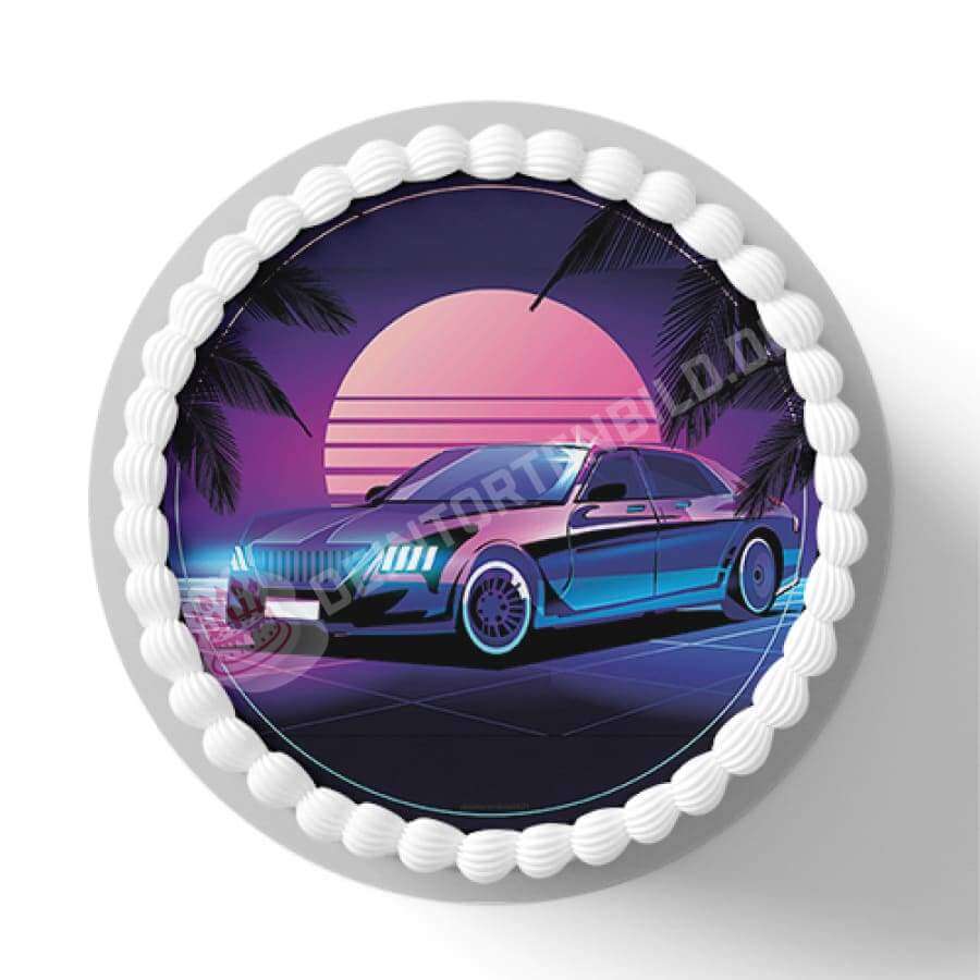 Motiv: Retrowave 80er Stil Auto - Hochwertige und individuelle Tortenaufleger für jeden Anlass
Tortenaufleger Retrowave 80er Stil Auto in 20cm Kreis
Dieser Tortenaufleger mit einem Auto im 80er Retr - Tortenbild - DeintortenbildRetrowave 80er Stil Auto