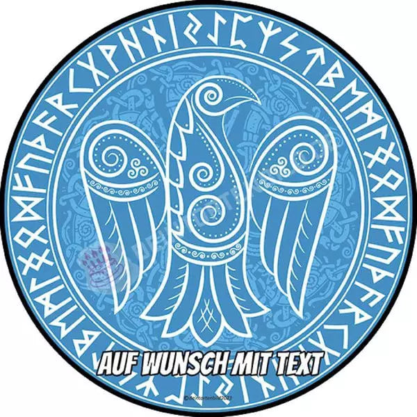 Motiv: Wikinger Symbole Odins Rabe - Hochwertige und individuelle Tortenaufleger für jeden Anlass
Tortenaufleger Wikinger Symbole Odins Rabe in 20cm Kreis
Unsere Tortenaufleger sind ein ideales Geschen - Tortenbild - DeintortenbildWikinger Symbole Odins Rabe