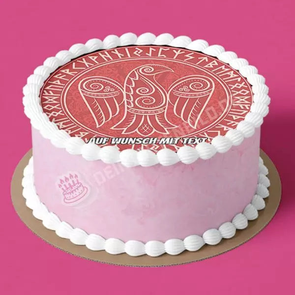 Motiv: Wikinger Symbole Odins Rabe - Hochwertige und individuelle Tortenaufleger für jeden Anlass
Tortenaufleger Wikinger Symbole Odins Rabe in 20cm Kreis
Unsere Tortenaufleger sind ein ideales Geschen - Tortenbild - DeintortenbildWikinger Symbole Odins Rabe