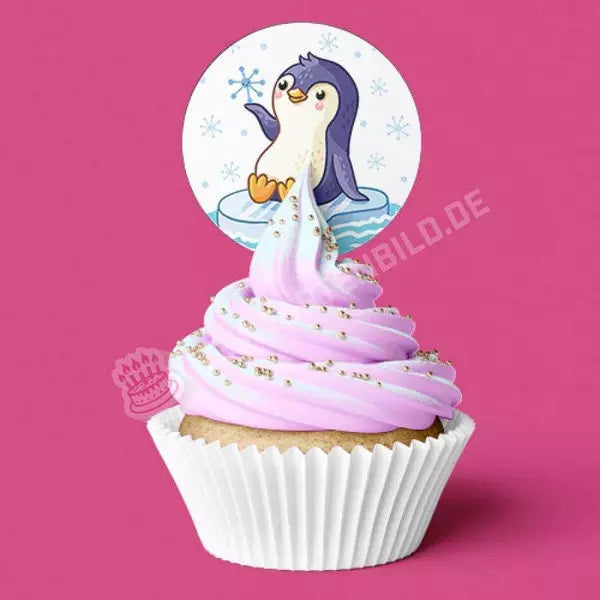 Muffinaufleger Motiv: Kleiner Pinguin - Deintortenbild.de Tortenaufleger aus Esspapier: Oblatenpapier / 15 Stück x 5cm, Oblatenpapier / 24 Stück x 4cm, Zuckerpapier / 15 Stück x 5cm, Zuckerpapier / 24 Stück x 4cm, Fondantpapier / 15 Stück x 5cm, Fondantpapier / 24 Stück x 4cm