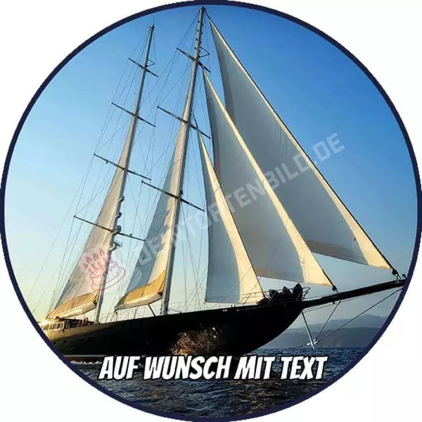 Motiv: Segelschiff #2 von Deintortenbild – Tortenaufleger, Tortenfoto, Tortenbild, personalisiert & individuell bei Deintortenbild.de