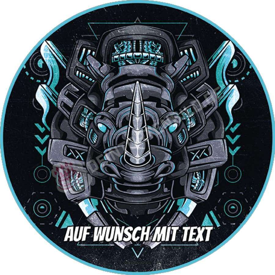 Motiv: Cyber Tier - Nashorn - Hochwertige und individuelle Tortenaufleger für jeden Anlass
Tortenaufleger Cyber Tier - Nashorn in 20cm Kreis 
Unsere Tortenaufleger sind ein ideales Geschenk für b - Tortenbild - DeintortenbildCyber Tier - Nashorn