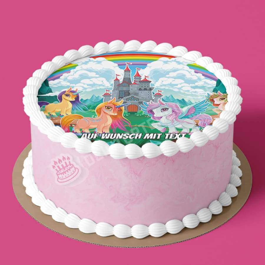 Motiv: Märchenwelt #1 von Deintortenbild – Tortenaufleger, Tortenfoto, Tortenbild, personalisiert & individuell bei Deintortenbild.de