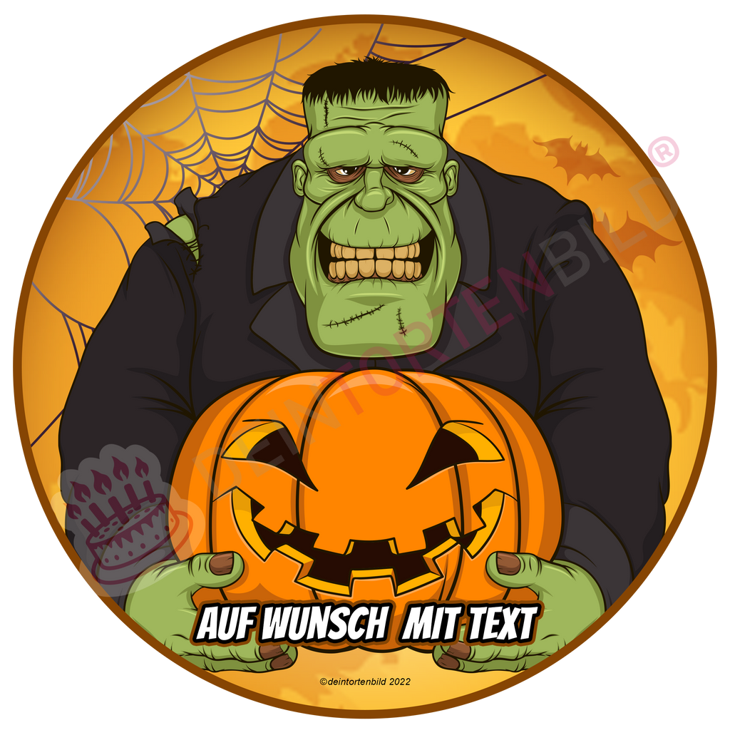 Halloween - Frankenstein - Hochwertige und individuelle Tortenaufleger für jeden Anlass
Tortenaufleger Frankenstein - 20cm Kreis 
 
Unser Tortenaufleger mit dem gruseligen Frankenstein, ist ei - Halloween - DeintortenbildHalloween - Frankenstein