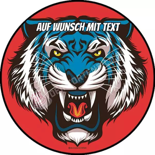 Motiv: Tiger brüllend - Deintortenbild.de Tortenaufleger aus Esspapier: Oblatenpapier / Orange / Metallisch, Oblatenpapier / Orange / Rot, Oblatenpapier / Orange / Blau, Oblatenpapier / Orange / Grün, Oblatenpapier / Blau / Metallisch, Oblatenpapier / Blau / Rot, Oblatenpapier / Blau / Blau, Oblatenpapier / Blau / Grün, Zuckerpapier / Orange / Metallisch, Zuckerpapier / Orange / Rot
